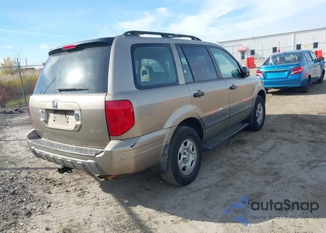 2003 Honda Pilot Lx из США, поврежденный, VIN 2HKYF18123H544074